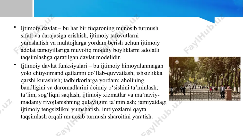 olli kuchlari, mahalliy davlat hokimiyat va boshqaruv organlari, davlat tashkilotlari va muassasalari orqali amalga oshiradi. bu haqda yangi konstitutsiyaning 15-moddasida: quyidagi tamoyil mustahkamlab qo‘yildi: “o‘zbekiston respublikasida o‘zbekiston respublikasi konstitutsiyasi va qonunlarining ustunligi so‘zsiz tan olinadi. o‘zbekiston respublikasi konstitutsiyasi mamlakatning butun hududida oliy yuridik kuchga ega, to‘g‘ridan-to‘g‘ri amal qiladi va yagona huquqiy makonning asosini tashkil etadi. o‘zbekiston respublikasining xalqaro shartnomalari xalqaro huquqning umume’tirof etilgan prinsip va normalari bilan bir qatorda o‘zbekiston respublikasi huquqiy tizimining tarkibiy qismidir. agar o‘zbekiston respublikasining xalqaro shartnomasida o‘zbekiston respublikasining qonunida nazarda tutilganidan boshqacha qoidalar belgilangan bo‘lsa, o‘zbekiston respublikasining xalqaro shartnomasi qoidalari qo‘llaniladi. davlat va uning organlari, boshqa tashkilotlar, mansabdor shaxslar, fuqarolik jamiyati institutlari hamda fuqarolar konstitutsiya va qonunlarga muvofiq ish yuritadilar”. bu jarayonda muhim bir masala – davlat, xususan, uning alohida organlari o‘z vazifa va funksiyalarini bajarish asnosida dindorlar va diniy tashkilotlar bilan xilma-xil munosabatlarga kirishishadi. din va dunyoviy davlat orasidagi munosabat haqida gap ketar ekan, eng …