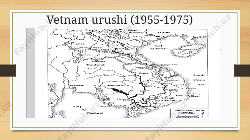 ini xohlamadilar.aqsh janubiy vetnamni janubi-sharqiy osiyoda kommunizmga qarshi kurash strategiyasida muhim hudud deb hisobladi, shuning uchun u erda intervensiya faoliyatini boshladi. vetnam. hindixitoy bo'yicha jeneva kelishuvi imzolanganidan roppa-rosa 20 kun o'tgach, admiral sabin xanoyga keldi va u erda aqsh harbiy delegatsiyasi bilan uchrashdi. 1955 yilda aqshning ushbu harbiy delegatsiyasiga markaziy razvedka boshqarmasidan bo'lgan va 1953 yildan beri vetnamda frantsiyaga maslahatchi bo'lgan edvard lansdeyl qo'mondonlik qildi. shimol xalqini janubga ko'chib o'tishga chaqirish uchun psixologik urush tashviqoti;vetnam zobitlari va qurolli kuchlarini tayyorlashga yordam berditinch okeanidagi aqsh harbiy bazalarida vetnam millatchilari; filippinda harbiy infratuzilmani qurish; yashirincha katta miqdorda berganvetnamga qurol va harbiy texnikaning kirib kelishi; "vyetminni va qarama-qarshi hududlarni tinchlantirish" rejalarini ishlab chiqishga yordam beradi. ikki yil davomida 1955-1956, amerika vetnam respublikasi armiyasining doimiy kuchlarini, shu jumladan 170 000 askar va 75 000 politsiya kuchlarini jihozlash uchun 414 million dollar sarfladi,ngo dinh diem rejimining harbiy byudjetining 80% ni tashkil etdi. ushbu yordam vetnam …