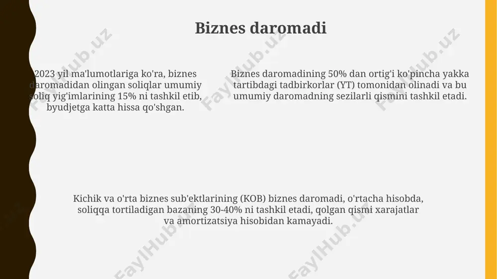 jismoniy shaxslardan olinadigan daromad solig'i: jami daromad va uning tarkibi - Page 5