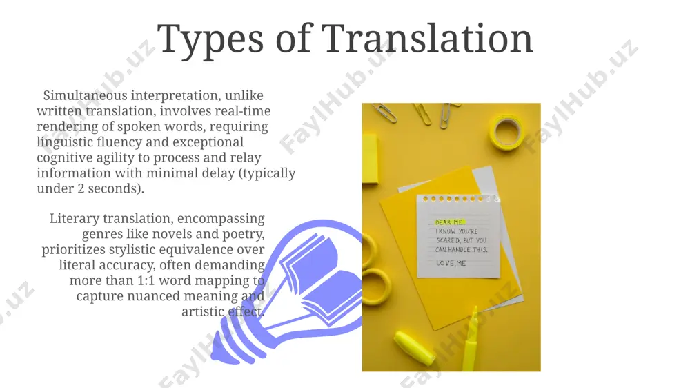 s heavily on precise data; even minor inaccuracies (e.g., a 0.1% error in a large dataset) can lead to significant discrepancies in projections, impacting investment strategies and profitability forecasts. defining translation translation encompasses more than just word-for-word substitution; it involves nuanced cultural adaptation, considering at least 3 linguistic levels (lexical, syntactic, pragmatic) for effective communication. the field of translation boasts over 7,000 languages, demanding specialized skills and potentially requiring the use of computer-assisted translation (cat) tools for increased efficiency and accuracy in large projects. introduction a strong introduction establishes the context for your topic, previewing approximately 3-4 key points you will be covering, thus providing a roadmap for the audience's comprehension and retention of information. the introduction should concisely state the presentation's aim within the first 30 seconds, ideally using 2-3 impactful sentences to engage the audience and set expectations for the next 15 minutes of content. technology in translation …