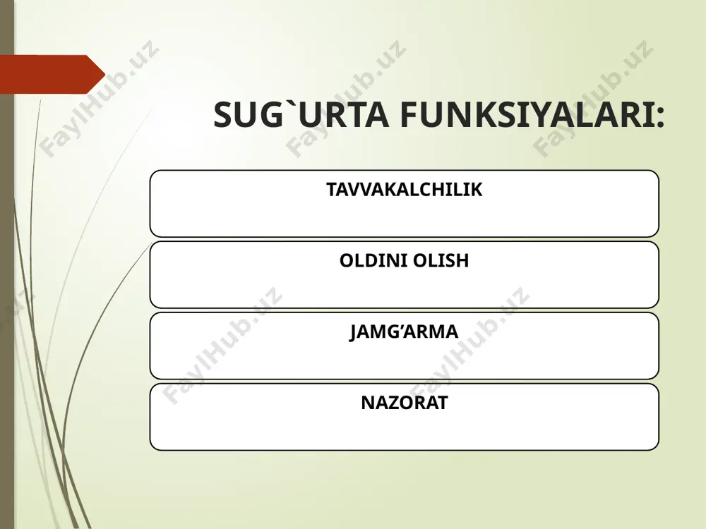o’landi. transport vositalari egalarining fuqarolik javobgarligini majburiy sug‘urtalash hamda ish beruvchilarning fuqarolik javobgarligini majburiy sug‘urtalash bo‘yicha o‘zbekiston respublikasi qonunlari ijrosi to‘liq ta’minlanmoqda. www.arxiv.uz mamlakatimizda sug‘urta tizimining jadal rivojlanayotgani biznesni qo‘llab-quvvatlashda, tadbirkorlik sub’ektlari va fermer xo‘jaliklarining barqarorligini ta’minlashda muhim omil bo‘lmoqda. bunda “o‘zagrosug‘urta” davlat aksiyadorlik sug‘urta kompaniyasining alohida o‘rni bor. mamlakatimizda fermer va dehqon xo‘jaliklarining erkin va barqaror faoliyat yuritishi uchun barcha shart-sharoit yaratilgani samarasida qishloq xo‘jaligi izchil rivojlanib, yetishtirilayotgan mahsulotlar sifati va hajmi tobora oshib borayotir. www.arxiv.uz o‘tgan yili qishloq xo‘jaligi ekinlari hosili uchun qariyb yigirma mingta sug‘urta shartnomasi tuzilib salkam sakson milliard so‘mlik sug‘urta javobgarligi olingan edi . tabiiy ofatlar natijasida zarar ko‘rgan mulkdorlarga ekinlar hosil sug’irtasi bo’yicha 2.2 milard som tovon puli to’landi respublikamiz viloyatlarida sug`urtani rivojlantirishni rag‘batlantirish maqsadida, poytaxtimizda 2010 yil 8-10 aprel kunlari o‘tkazilgan toshkent xalqaro sug‘urta forumida «agro invest sug’urta» kompaniyasi «sug‘urta faoliyatining rivojlanish dinamikasi bo‘yicha yetakchi» nominatsiyasi bo‘yicha «oltin soyabon» jamoatchilik mukofoti sovrindori bo‘ldi. …