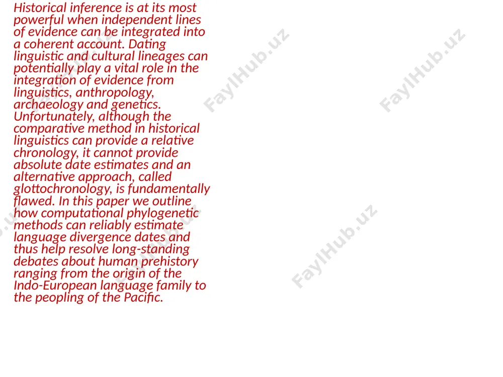 the problem of chronology of the history of languages - Page 4