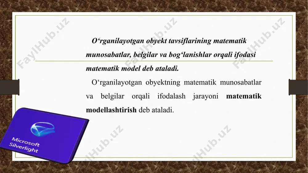 model va uning turlari - Page 5