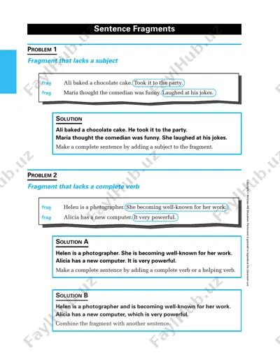 sentence fragments — PDF