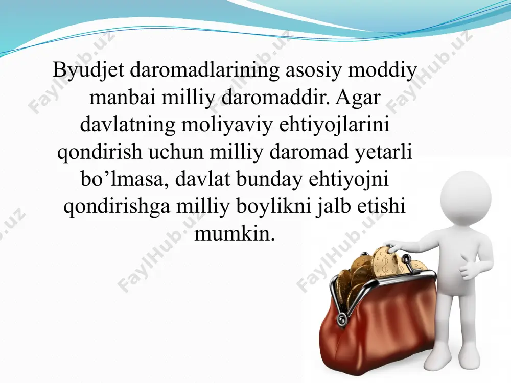 iyasi oborotidan emas, balki mahsulotlarni yuklab yuborgan qiymat bilan o’lchanadi (qqsda). daromaddan olinadigan soliqlarga yuridik va jismoniy shaxslarning daromadiga solinadigan soliq, savdo tashkilotlarining yalpi daromadidan olinadigan soliqlar kiradi. bu guruh soliqlarga obodonlashtirish va ijtimoiy infratuzilmani rivojlantirish solig’ini ham kiritish mumkin. mol-mulk qiymatidan olinadigan soliqlarga yuridik va jismoniy shaxslar tomonidan to’lanadigan mol-mulk solig’i kiradi. yer maydonlaridan olinadigan soliqlarga qishloq xo’jalik tovar ishlab chiqaruvchilarining yagona yer solig’i va yuridik (noqishloq xo’jalik) va jismoniy shaxslar tomonidan to’lanadigan yer solig’i kiradi. iqtisodiy mohiyatiga ko’ra soliqlar egri va to’g’ri yoki bevosita va bilvosta soliqlarga bo’linadi. to’g’ri soliqlarni to’g’ridan-to’g’ri soliq to’lovchilarning o’zi to’laydi, ya‘ni soliqning huquqiy jihatdan to’lovchisi ham, haqiqiy to’lovchisi ham bitta shaxs bo’ladi. to’g’ri soliq yukini boshqalar zimmasiga ortish holati bu yerda bo’lmaydi. bu soliqlarga daromad va mulkdan to’lanadigan barcha soliqlar kiradi. to’g’ri soliqlar bo’yicha to’g’ridan-to’g’ri daromaddan soliq to’langanligi uchun soliqlar stavkasining kamaytirilishi korxonalar daromadining ko’p qismini ularga qoldirib, ular investitsiya faoliyatini kengaytirish imkonini …