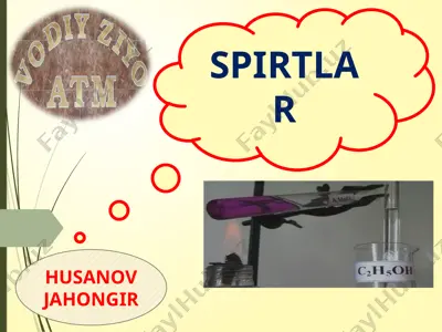 spirtlar — PPTX