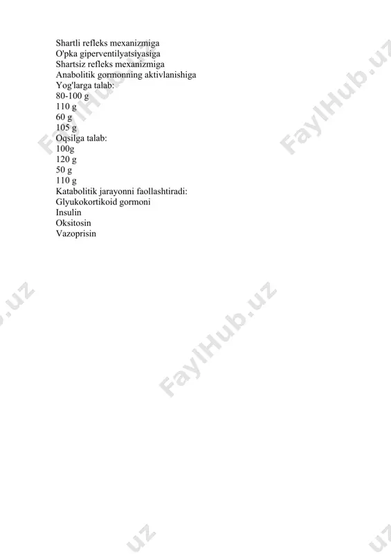 uglevod oksidlanishining nafas olish koeffitsienti - Page 4
