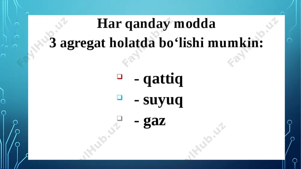 moddalarning agregat holatlari - Page 3