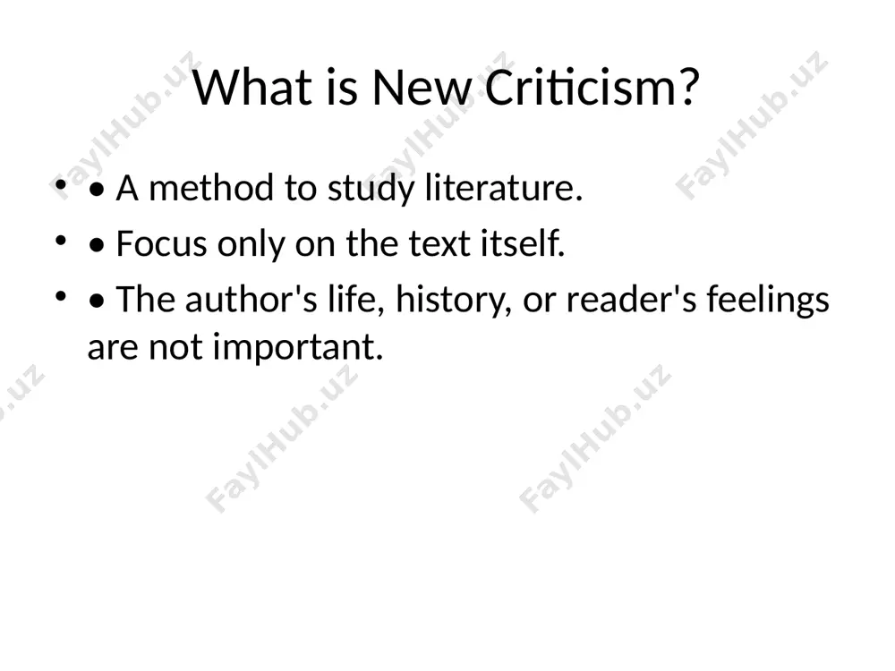new criticism – a new way to study literature - Page 2