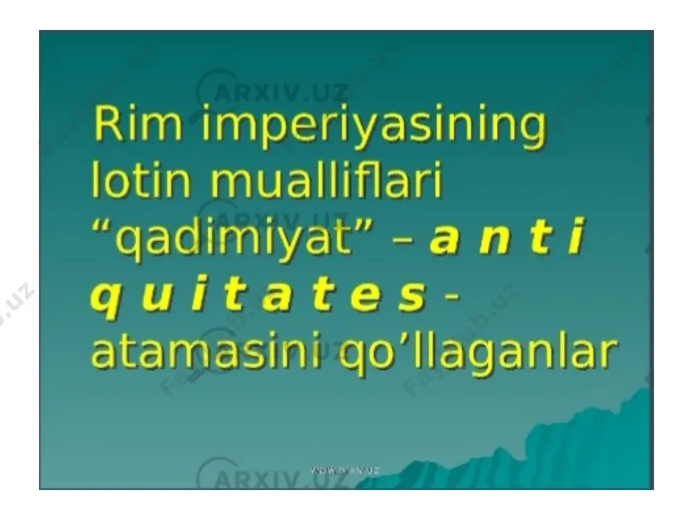 arxeologiya fanining rivojlanish tarixi - Page 5