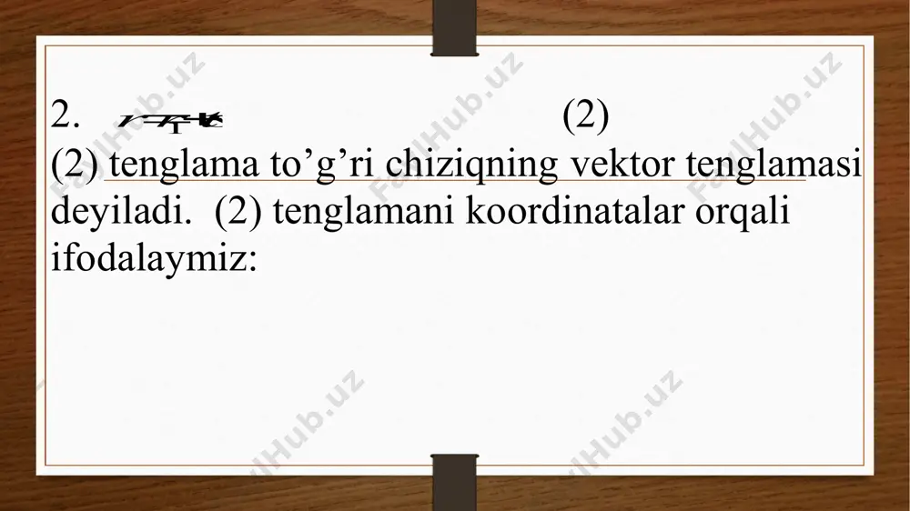 fazoda to’g’ri chiziq va uning tenglamalari - Page 4