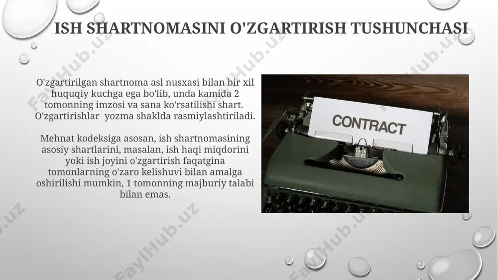 mehnat shartnomasini o‘zgartirish - Page 5