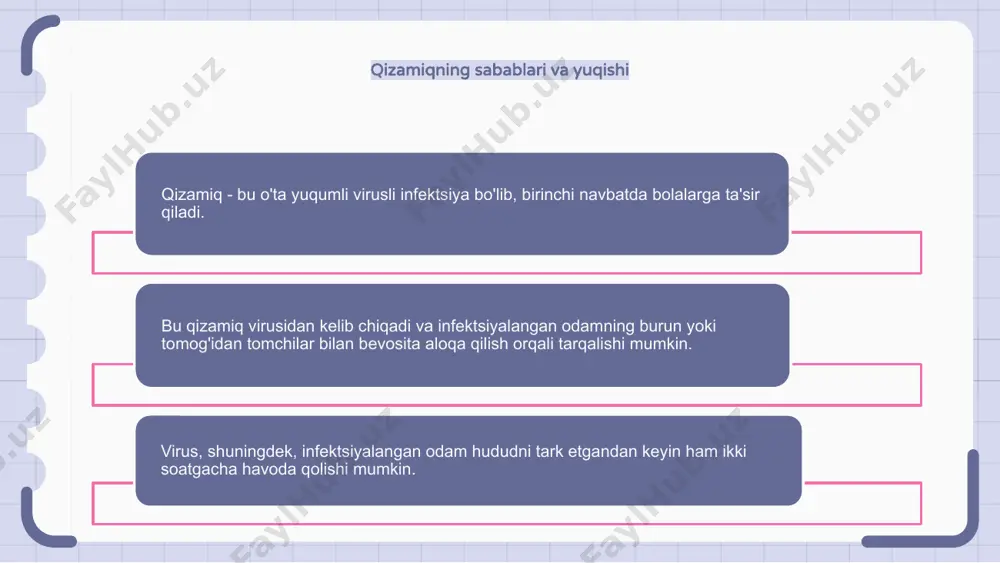 oya qilishning eng yaxshi usuli hisoblanadi. qizamiq va homiladorlik qizamiq juda yuqumli virusli infektsiya bo'lib, ayniqsa homilador ayollar uchun jiddiy bo'lishi mumkin. agar homilador ayol qizamiq bilan kasallangan bo'lsa, erta tug'ilish va kam vazn kabi asoratlar xavfi ortadi. homilador ayollar o'zlarini va tug'ilmagan chaqaloqlarini himoya qilish uchun qizamiqqa qarshi emlashdan xabardor bo'lishlari muhimdir. qizamiqning aholi salomatligiga ta'siri qizamiq o'ta yuqumli virusli kasallik bo'lib, birinchi navbatda bolalarga ta'sir qiladi. bu jiddiy sog'liq uchun asoratlarni, jumladan pnevmoniya, ensefalit va o'limni keltirib chiqarishi mumkin. qizamiqning aholi salomatligiga asosiy ta'siridan biri bu qisqa vaqt ichida olib kelishi mumkin bo'lgan infektsiyalarning ko'pligidir. bu sog'liqni saqlash tizimlarini to'sib qo'yishi va jamoalarda epidemiyaga olib kelishi mumkin. emlash qizamiq va uning aholi salomatligiga ta'sirini oldini olishning eng samarali usuli hisoblanadi. yuqori emlash stavkalarini ta'minlash orqali biz odamlar va jamoalarni ushbu kasallikning halokatli oqibatlaridan himoya qila olamiz. 1 2 3 vaktsinaning ikkilanishini hal qilish qizamiq o'ta yuqumli virusli kasallik …