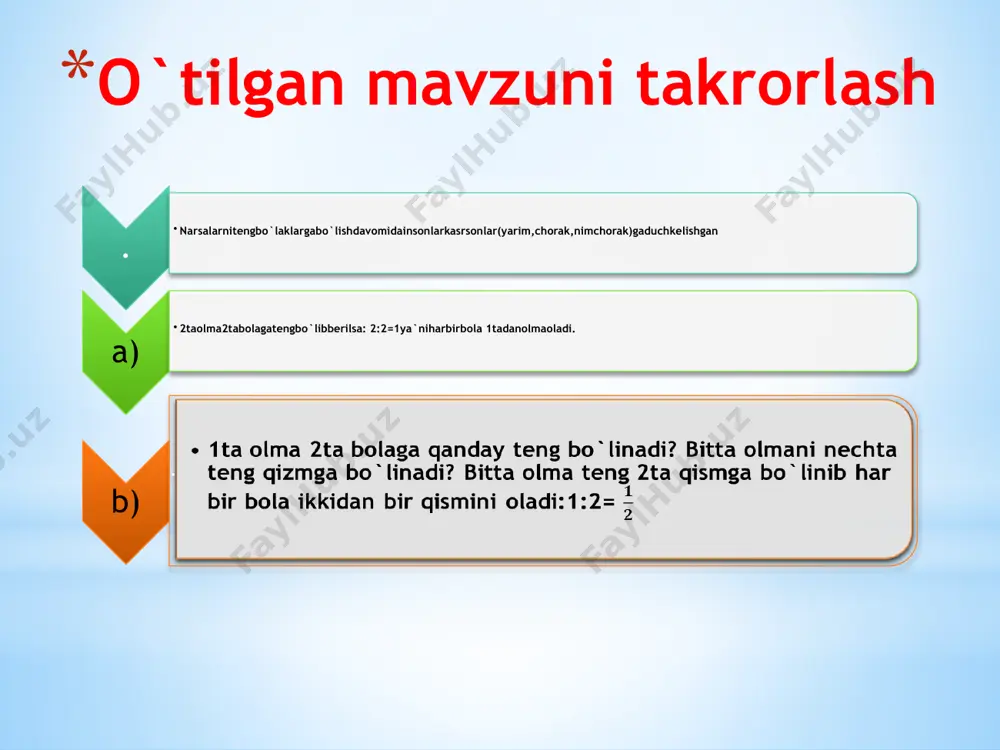 oddiy kasrlar. sodda o`nli kasrlar - Page 4