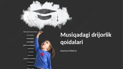 musiqadagi drijorlik qoidalari — PPTX