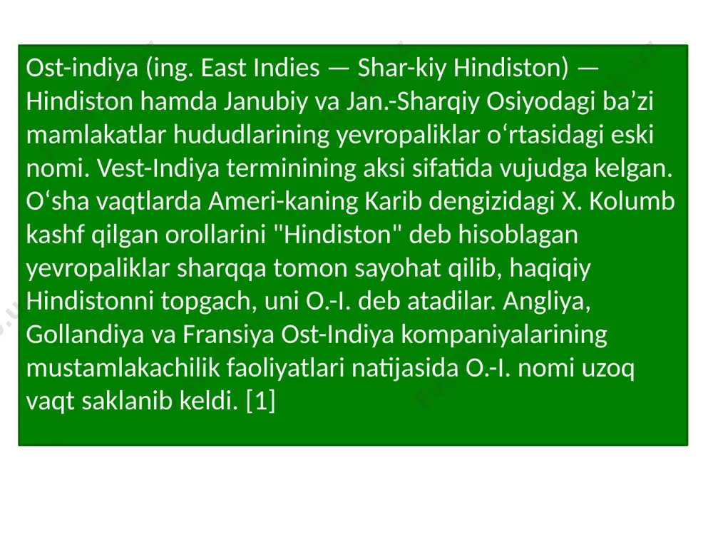 g’irchog’iga ayland maysur hukmdori haydar ali (1761-1782) kannar xalqiga tayanib frantsuz zobitlari yordamida kuchli jangovar armiya tashkil etdi. dastlabki davrlarda haydar ali inglizlarning mustamlakachilik siyosatiga etarli e’tibor bermagan edi va birinchi ingliz–maysur urushidan (1767-1769) keyin maysur bilan ost-indiya kompaniyasi o’rtasida mudofaa xarakteridagi ittifoq tuzildi. keyinchalik haydar ali maysurning asosiy dushmani inglizlar ekanligini tushunib yetib, hindistondagi feodal davlatlarni umumiy dushmanga qarshi birlashtirishga harakat qildi. bu vaqtda inglizlarning maratxlar ichki ishiga aralashuvi kuchaydi. inglizlar bombeyda peshvo taxtiga o’z vakillarini qo’yishga harakat qildilar, lekin qattiq qarshilikka duch keldilar. ingliz-maratx urushi boshlanib ketdi. haydar ali maratxlar bilan yaqinlashdi, ikkinchi ingliz maysur urushi (1780-1784) boshida maysur, maratxalar va haydaroboddan iborat inglizlarga qarshi ittifoq tuzildi. inglizlar qiyin axvolga tushib qoldilar, lekin ular hind feodallari o’rtasidagi ziddiyatlardan samarali foydalandilar. inglizlar eng kuchli maratx knyazliklaridan bo’lgan gvaliur knyazligini o’zlariga og’dirib oldilar va uning vositachiligida maratx konfederatsiyasi bilan separat sulh tuzdilar. 1782 yildagi shartnomaga ko’ra ost-indiya kompaniyasi o’zining bombey …