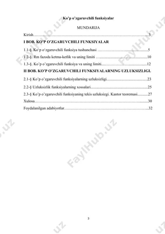lgan, bugun o’zgalarning havasini tortayotgan yangi tizimni hayotimizda tadbiq etganimiz haqiqatdan ham tarixiy bir voqea bo’ldi, desak, adashmagan bo’lamiz. buning natijasida mustaqil va yangicha fikrlaydigan, zamon talabiga javob beradigan avlodni shaklantirishga erishdik, vatanimizning ertangi kunini, taqdirini o’z qo’liga olishga qodir bo’lgan farzndlarimiz bugun minbarga chiqmoqda. ma’lumki, davlat ta’lim standartlarida uzluksiz ta’lim tizimining har bir mustaqil ta’lim turi boshqa ta’lim turlari va bosqichlari bilan uzluksizlik va uzviylik tamoyillariga asosan bog’lanishi ko’zada tutilgan.shu o’rinda har bir ta’lim turi va bosqichi o’ziga xos xususiyatlarga ega bo’lib, oldingisidan keyingisiga o’tishda ta’lim jarayoni samarali kechishi uchun o’qituvchi va o’quvchidan alohida tayyorgarliklarni talab etishi aniq. bunday muammolar asosan o’rta maxsus, kasb – hunar va oliy ta’lim muassasalar o’rtasidagi ta’lim mazmuni va jarayonini tashkil etishdagi uzluksiz va uzviylik masalasini hal etishda mavjuddir. bu borada matematika fani katta imkoniyatlarga ega. shunday ekan, matematika fani izchil, bosqichma – bosqich boshqa fanlar bilan aloqadorlikda o’rganish o’quvchilar mustaqil fikrlash qobiliyatini o’stirishga …