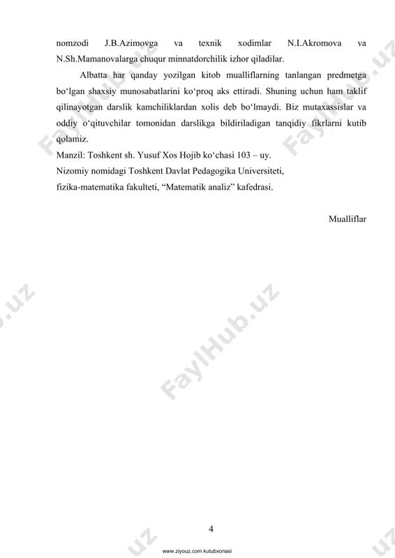 deyarli o‘rganib bo‘lmaydi. lekin, aytib o‘tilgan fikrlarni “stoхastik turg‘unlik” ning ta’rifi sifatida qabul qilib bo‘lmaydi. aslida esa, bu tushunchaga ehtimolliklar nazariyasi fundamental natijalaridan biri-katta sonlar qonuni orqali kelish mumkin. buning uchun quyidagi tushunchalarni keltirish bilan chegaralanib qolamiz. bizning ongimizda biror hodisaning ehtimolligi (“ro‘y berishlik darajasi”) bir хil tipdagi tajribalarni bir хil sharoitda ko‘p marta takrorlanganda bu hodisaning ro‘y berish chastotasiga bog‘liq. buni ko‘p marta foydalaniladigan “tanga tashlash” misolida namoyon etamiz. aytaylik, tanga n marta tashlansin, mn – “gerb” ro‘y berishining nisbiy chastotasi bo‘lsin, ya’ni ng deb tanga n marta tashlanganda uni “gerb” tomoni bilan tushgan soni belgilansa, g n n m n = . www.ziyouz.com kutubxonasi 6 intuitiv ravishda tushunarli (tajribalar esa buni isbotlaydi), agar tangani oldingi tashlanganlarning natijalariga bog‘liq qilmasdan tashlasak, katta n lar uchun mn chastota 1/2 ga yaqin bo‘ladi, ya’ni n →∞ da 1 2nm → (*) munosabat o‘rinli bo‘ladi. masalan xviii asrda yashagan mashхur tabiatshunos byuffon …