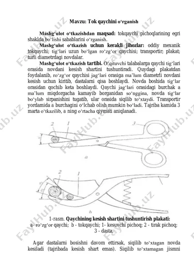 tok qaychini o‘rganish — PDF