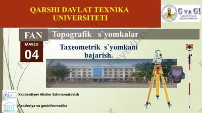 taxeometrik s`yomkalar — PPTX