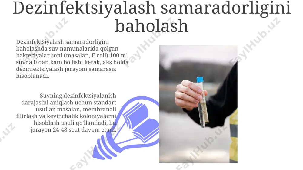 ichimlik suvini zararsizlantirish sifatini tekshirish va baholash - Page 3