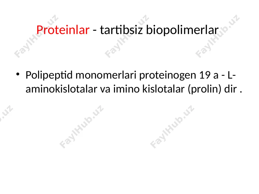 oqsillarning tuzilishi, xossalari va funksiyalarining xilma-xilligi - Page 5