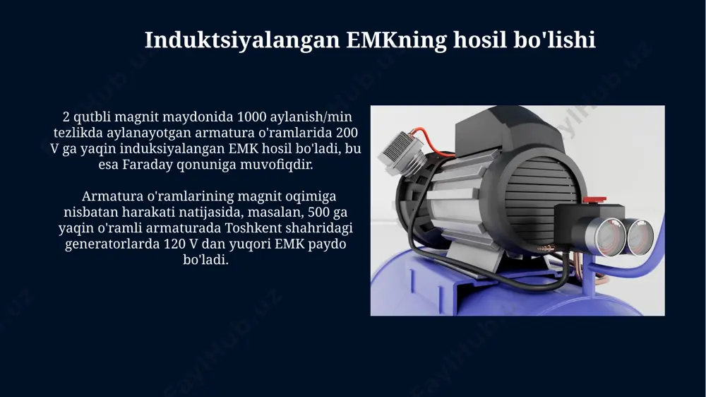 doimiy tok mashinasi va uning generator rejimida ishlashi - Page 5