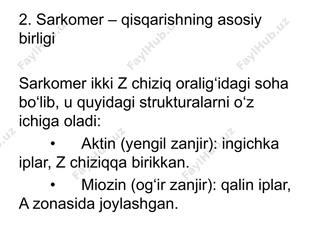 mushak qisqarish mexanizmi morfologik asoslari - Page 4