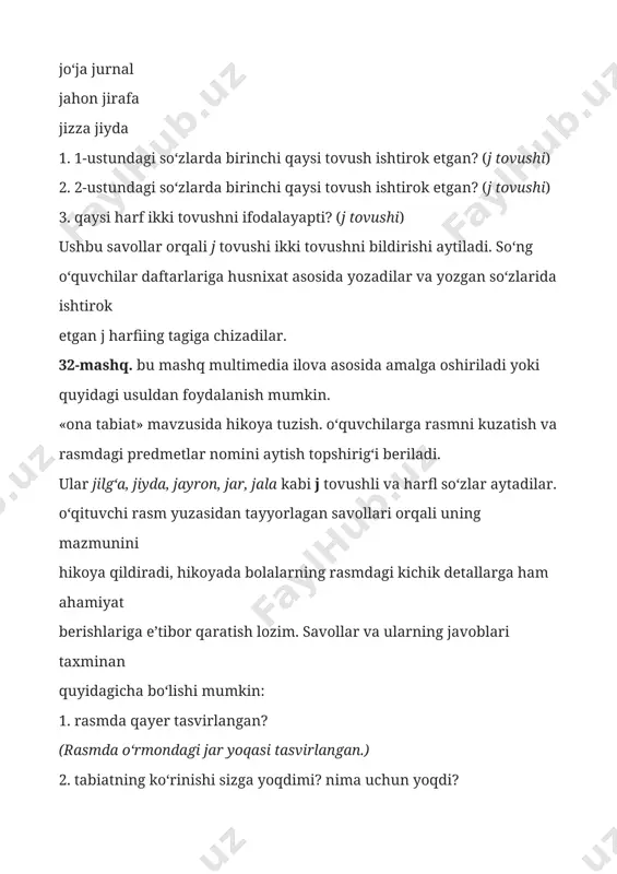 "jj harfi va jj tovushli so'zlar" - Page 4