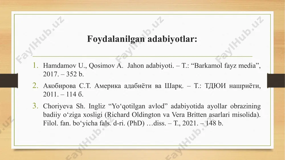 iyot akademiyasida, ajoyib san’atkorlar, arxitektorlar va davlat arboblari qatori universitetning mashhur prezidenti nikolas merrey batler, ulug‘vor, jasur olim uilber kross va qator mohir adiblar: shoirlardan edvin arlington, robinson va robert frost, hur fikrli publitsist jeyms treslou adams, romannavislardan edit uorton, xemlin gerlend, ouen uister, brand uiltok va buk tarkington bor. biroq akademiya a’zolari orasida teodor drayzer yo‘q, mashhur tanqidchimiz genri menken yo‘q, hali yoshligiga qaramay, teatr tanqidchiligining yetakchisi jorj jin natan yo‘q, eng yaxshi dramaturgimiz yujin o’nil yo‘q, o‘ziga xos, chinakam shoirlarimiz: edna sent-vinsent milley, karl sendberg, robinson jeffers, vechel lindzi yo‘q. kutilmagan yangiligi, qat’iyatliligi, jasurligi va musaffo ruhi bilan boshqa poeziyadan ajralib turadigan va amerikacha yangi poetik maktabga asos solgan “spun river antologiyasi”ning muallifi edgar li masters ham akademiya a’zosi emas. men ularni olqishlayman, ularning amerikaga — baland tog‘lar va cheksiz preriyalar, ulkan shaharlar va ovloq kulbalar, hisobsiz boylik va kelajakka katta ishonchlar bilan qaragan mamlakatga, rossiya kabi o‘ziga …
