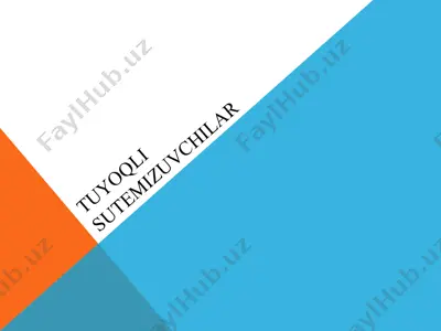 tuyoqli sutemizuvchilar — PPTX