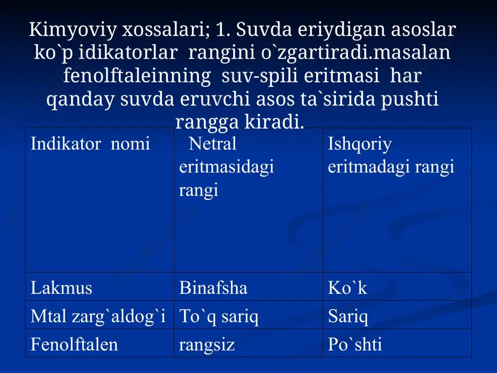 asoslarning olinishi va xossalari - Page 5