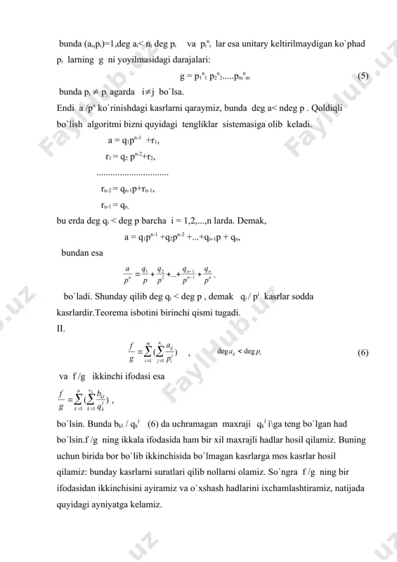 sodda kasrlarga yoyish - Page 3