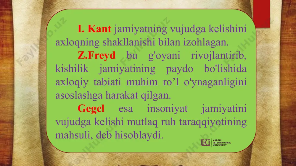 jamiyat falsafasi. inson falsafasi (falsafiy antropologiya) - Page 4