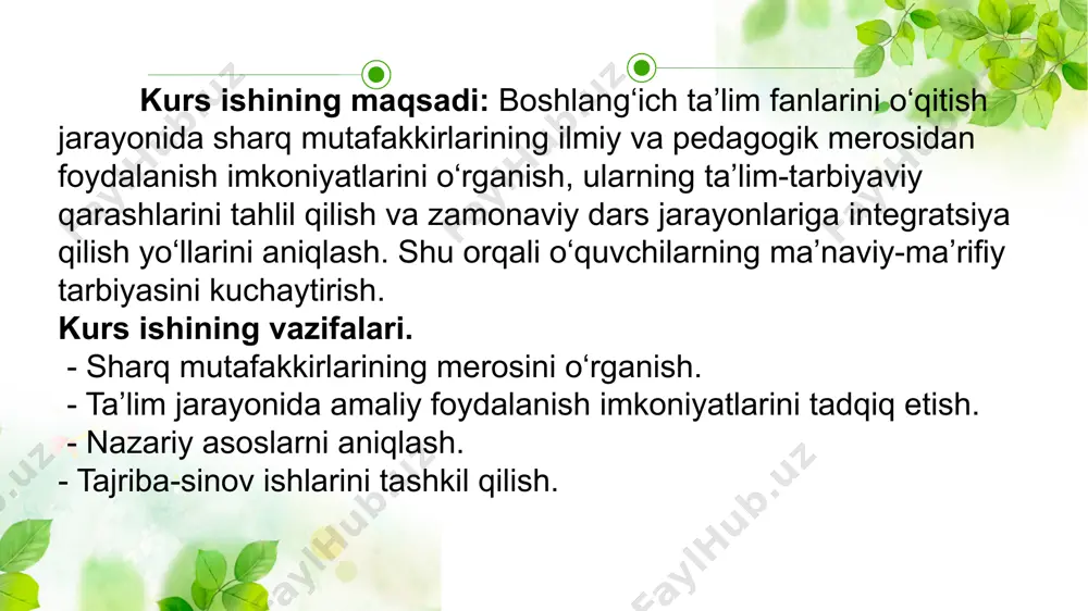 insonning axloqiy fazilatlarini, umuman axloqiy tushunchalarni insonning tabiati bilan bogʻlaydi. uning fikricha, inson oʻz hayoti davomida bolalariga yaxshi hislatlari bilan ibrat boʻlmog‘i zarurligini ta’kidlaydi. ota-ona har qanday harakat qilishda ehtiyot bo‘lmog‘i lozimligini tushuntirib o‘tadi. 02 alisher navoiy bobomiz ta’kidlashicha: “ota-onani hurmat qilish farzandlar uchun majburiyatdir. bu ikkisiga xizmatni birdek qil, xizmating qancha ortiq bo‘lsa ham, kam deb bil. ikki dunyoying obod bo‘lishini istasang, shu ikki odamning roziligini ol!” deb aytib o‘tadi. berdaq bobomiz oilaning bola tarbiyasida muhim o‘rin tutishini alohida ta’kidlaydi. oilada ota-onalar bilan bolalar o‘rtasida o‘zaro hurmat bo‘lsa, tarbiyada yaxshi natijalarga erishish mumkinligini tushuntiradi. berdaqning uqtirishicha, inson tug‘ilganidan boshlab tarbiyaga muxtojdir, uning ilk tarbiyachilari, albatta, uning ota-onalari hisoblanadi. sharq mutafakkirlari va allomalari oʻz asarlarida insonning bilim olishi, hunar egallashi, undagi yuksak ma’naviy-ahloqiy sifatlarni ulugʻlaydilar va shunday fazilatlarga ega boʻlishga barchani chorlaydilar. ma’naviy yuksak, zamonaviy ilm-fanni egallagan, ajdodlarimizning boy ma’naviy merosga sohib chiqqan avlodni hech qanday tashqi kuch, gʻoya yoki …
