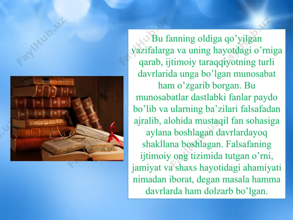 falsafa fani predmeti vazifalari va asosiy yo’nalishlari - Page 5