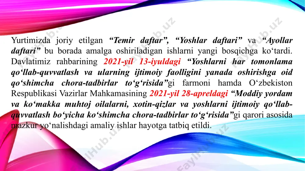 yosh oilalarni ijtimoiy qo'llab-quvvatlash - Page 5