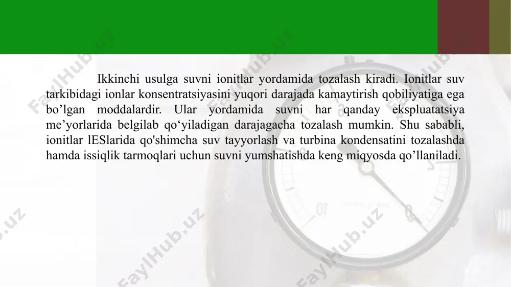 suvni oldindan tozalash qurulmalari hisobi - Page 4