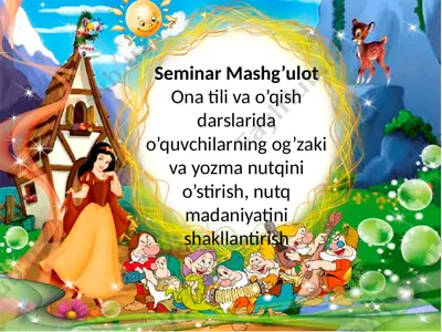 seminar mashg’ulot — PPTX