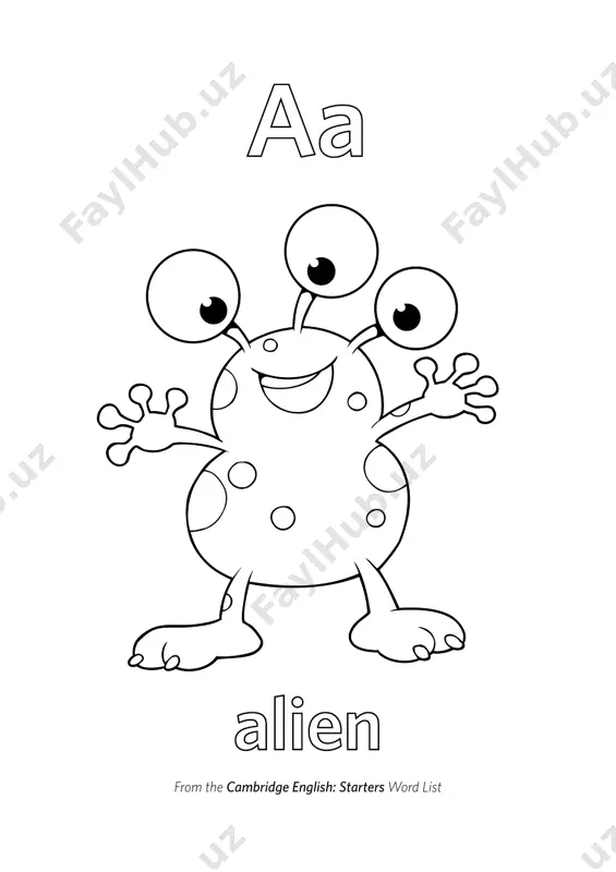 a-z colouring book - Page 4