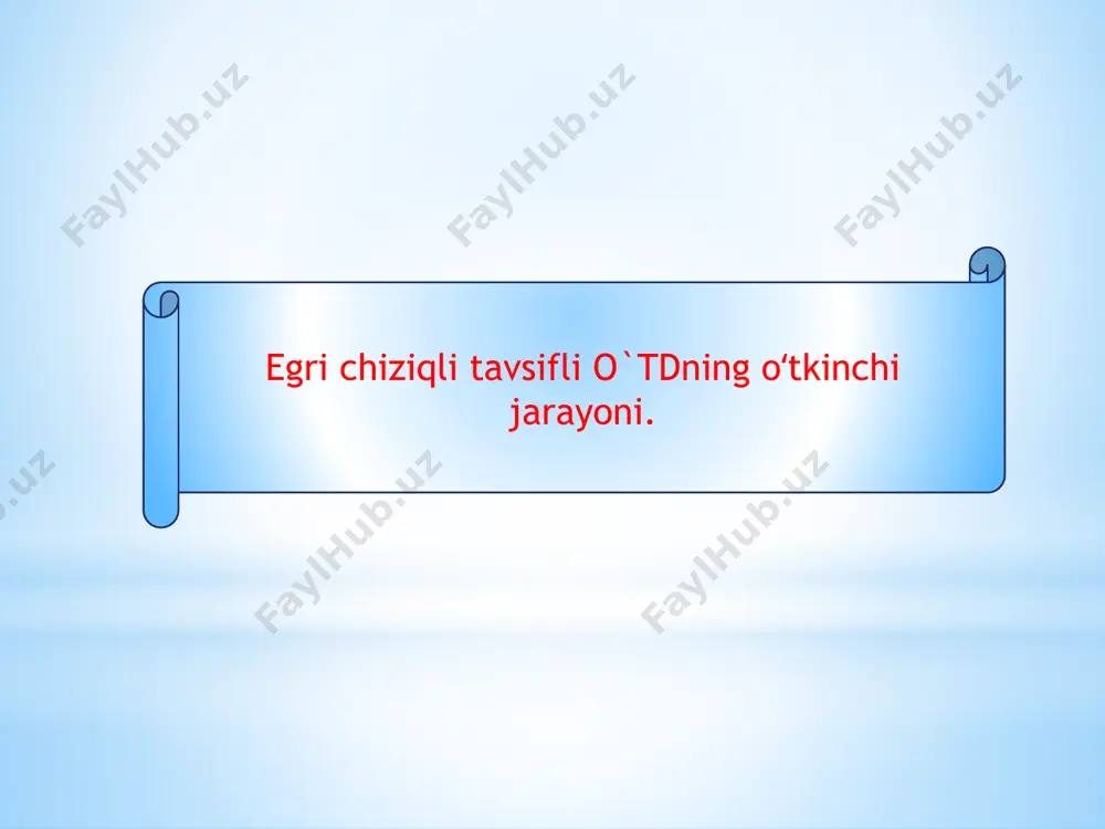zistorlar rq1 - (2-a,rasm) bilan reostat xarakteristikasi boʻyicha tez-lanishni boshlaydi. 1 – rasm: mustaqil qo‘zg‘atishli o‘td sxemasi. soʻngra, oʻtish jarayonning maolum bir momentida rq1 - rezistorni shuntlovchi km3 kontakt yopiladi va oʻtd oʻzining taobiiy xarakteristikasiga chiqadi. shunday qilib, oʻtd ni ishga tushirish 2 bosqichga ega boʻladi: reostatli, va tabiiy xarakteristikalar boʻyicha tezdashish, bunda birinchi bosqichdagi koordinatalarning oxirgi qiymat-lari ikkinchi bosqich uchun ushbu koordinatalarining boshlan-ich qiymatlari boʻladi. oʻtish jarayonining birinchi bosqichida oʻtd tezligi va momentining boshlanich qiymatlari, 2a-rasmdagi statik xarakteristikalarga mos ravishda quyidagilar boʻladi bosh=0; mbosh=m1. ushbu koordinatalarning oxirgi qiymatlari reos-tat xarakteristikasining yuklamani keltirilgan mexanik xa-rakteristikasi bilan kesishish nuqtasi 2 ga toʻri keladi va mos ravishda tur.2 va ms ga tengdir. oʻtish jarayonlarini birinchi bosqichidagi elektrmexa-nik vaqt doimisi tm1 quyidagicha aniqlanadi. tm1 = j  / m = j 0 / m1 tezlik va momentini oʻzgarishi eksponensional qonuniyat boʻyicha sodir boʻladi va u 2b-rasmda koʻrsatilgan. koʻrib chiqilayotgan oʻtish jarayonlarida ф = …