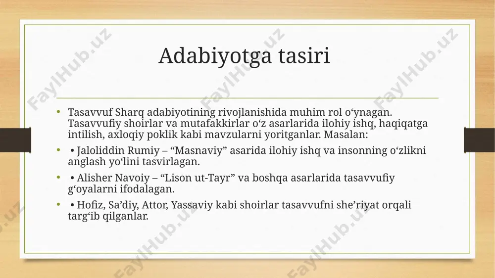 tasavvuf talimotining sharq madaniyatiga tasiri - Page 4