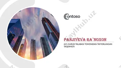 panjiyeva ra`noxon — PPTX