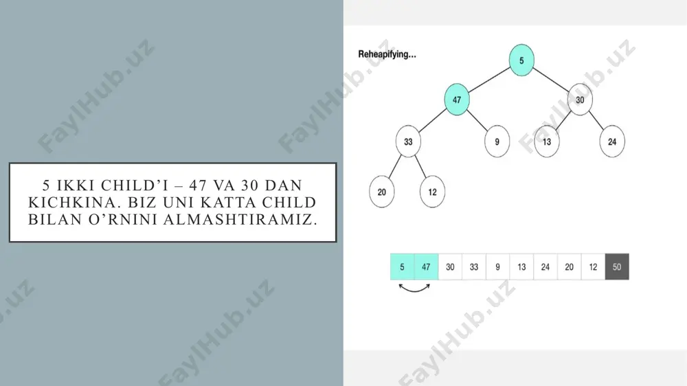 heapsort saralash algoritmi - Page 5