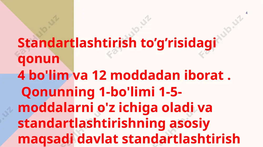 metrologiya va standartlash fanidan slayd taqdimoti - Page 4