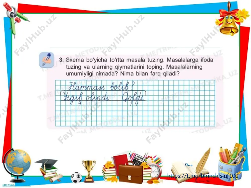 1-sinf matematika - butunni topishga doir masalalar - Page 5