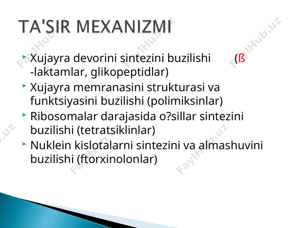 antibakterial preparatlar (antibiotiklar, yarimsintetik va sintetik) - Page 3