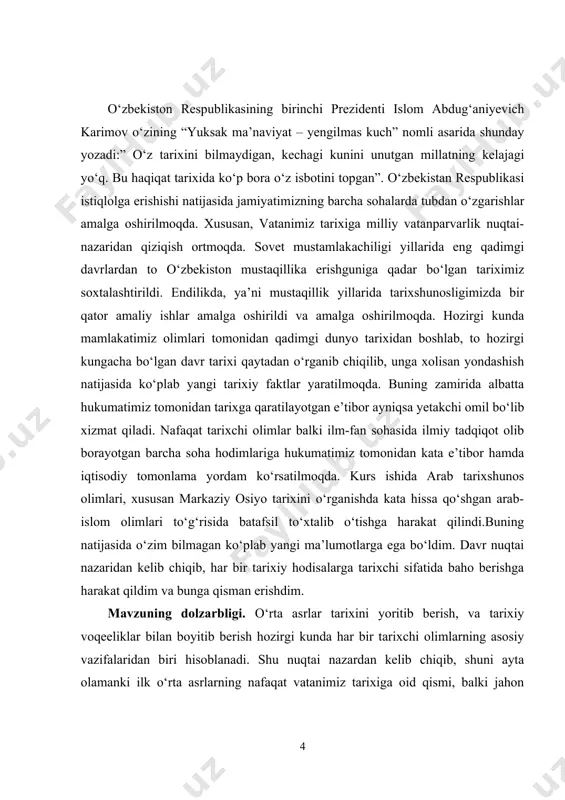 ab xalifaligi paydo bo‘ladi. arabiston yarim orolida islom dinini yoyish orqali mustahkamlangan bu davlat vii asrning boshlaridan boshlab o‘z hududlarini g‘arb va sharq tomonga kengaytirish harakatini boshladi. xususan 642 yilda naxavanddagi jangda eron sosoniylari tor-mor etilgach o‘rta osiyo yerlariga hujum uchun imkoniyat yaratiladi. arablarning o‘rta osiyoga dastlabki yurishlar ubaydulloh ibn ziyod boshchiligida 651 yilda marvni egallash bilan boshlandi. arablar amudaryo (jayxun)dan shimolda joylashgan yerlarga "movarounnahr", ya’ni, "daryoning ortidagi yerlar" deb nom berishadi. narshaxiy va arab muallifi yoqut bergan ma’lumotlarga ko‘ra, muhammad payg‘ambarning shaxsan o‘zi movaraunnahrni buysundirishni muqaddas deb hisoblagan va islomga e’tiqod etuvchilarni bu muqaddas ishga da’vat etgan. 652 yilda arablar balx shahrini egallashga muvaffaq bo‘ldilar. o‘sha yili amudaryodan o‘tib movaraunnahrga hujum qilish rejasi arablar uchun muvaffaqiyatsiz tugaydi. ammo, xuroson noibi abdulloh ibn amir 652 yilda chag‘aniyonni egallashga muvaffaq bo‘ldi. bu esa ilk bor movaraunnahr yerlarini egallash edi. 654 yilda sug‘ddagi maymurg‘ qal’asiga arablarning birinchi hujumi bo‘ladi. 657 yilda arablar …