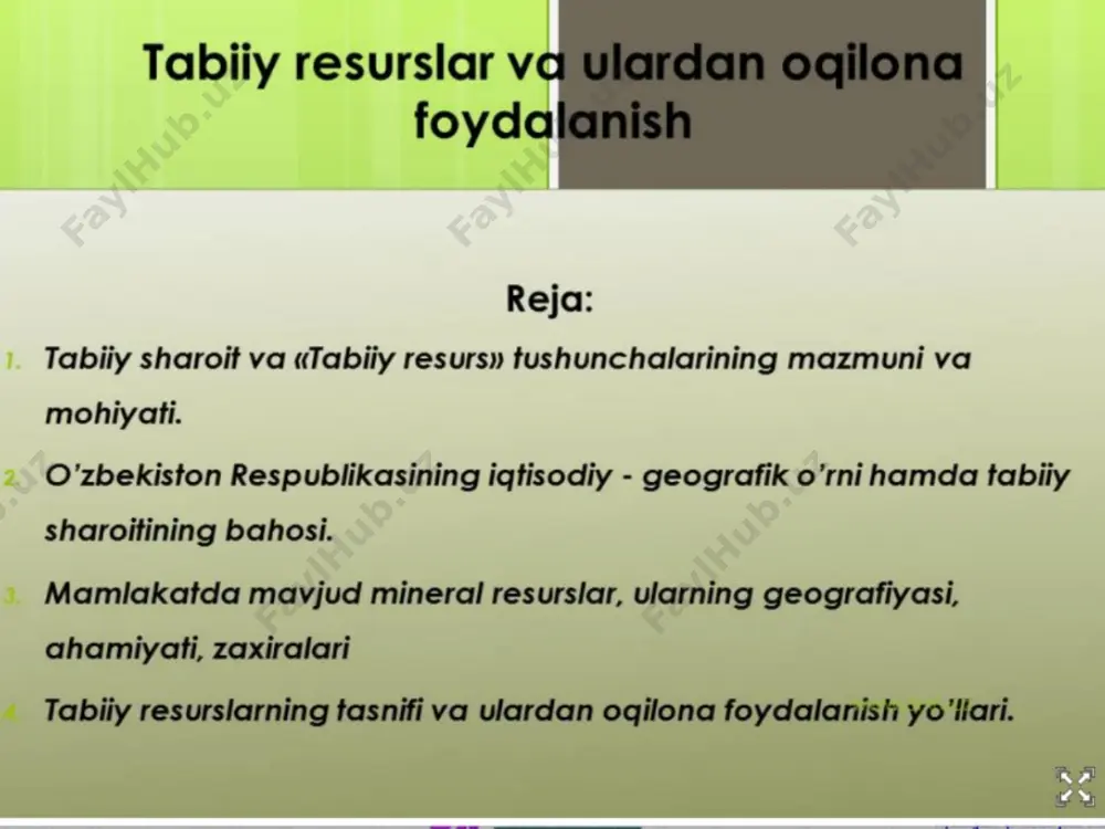 tabiiy resurslar - Page 2