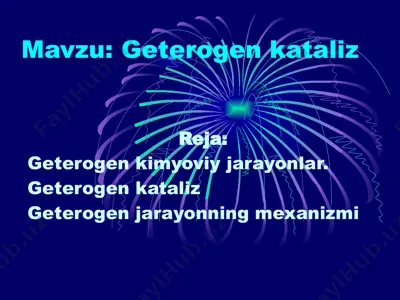 geterogen kataliz — PPTX